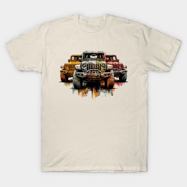 Jeep Wrangler T-Shirt by Vehicles-Art